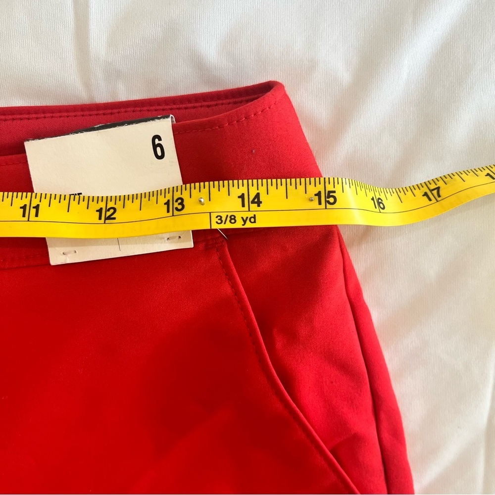 NWT Express Women's Shortie Mid-Rise Shorts Cuffed Pockets Stretch Preppy Size 6 - Picture 7 of 9